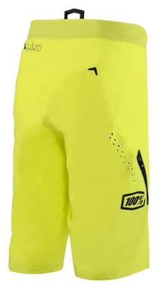 Short avec Peau 100% Celium Solid Jaune Fluo