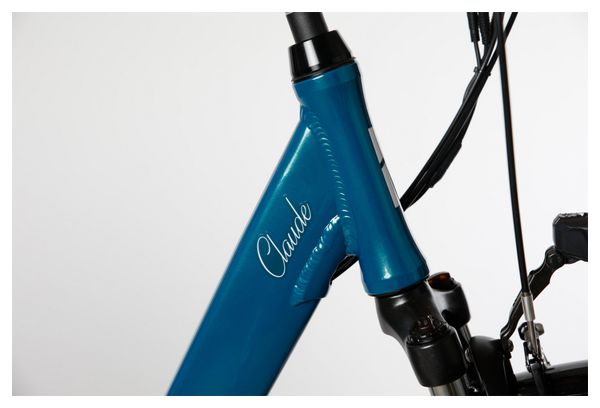 Produit Reconditionné - Vélo de Ville Électrique Mixte Bicyklet Claude Shimano Tourney 7V 500 Wh 700 mm Turquoise Marron