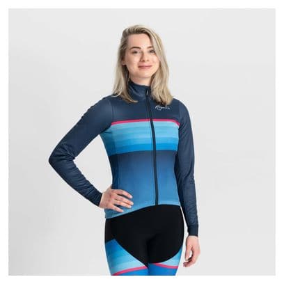 Veste Velo Hiver Rogelli Impress II - Femme - Bleu/Rose