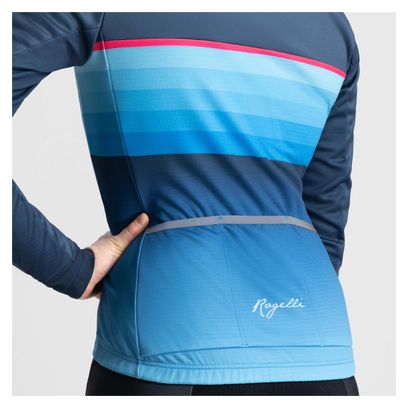 Veste Velo Hiver Rogelli Impress II - Femme - Bleu/Rose