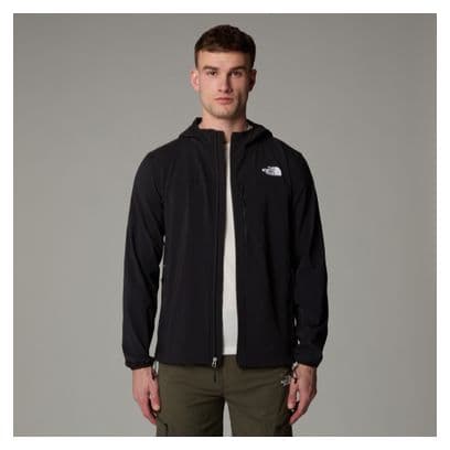 The North Face Nimble Hoodie Softshell Jas Zwart Heren