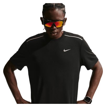 Maglia a maniche corte Nike Miler nera da uomo