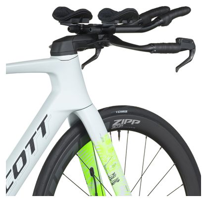 Bicicletta da strada Scott Foil RC Tri Sram Force AXS 12V 700 mm Bianco/Giallo 2025