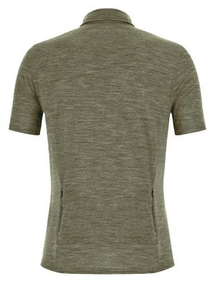 Technisches Kurzarmhemd Santini Summer Gravel Khaki