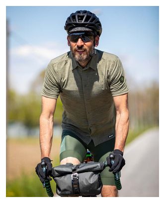 Technisches Kurzarmhemd Santini Summer Gravel Khaki