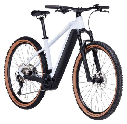 VTT Électrique Semi-Rigide Cube Reaction Hybrid Pro 500 Shimano Deore 11V 500 Wh 29'' Blanc Flash