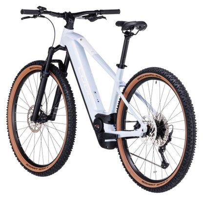VTT Électrique Semi-Rigide Cube Reaction Hybrid Pro 500 Shimano Deore 11V 500 Wh 29'' Blanc Flash
