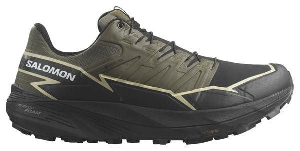 Salomon Thundercross Gore-Tex Khaki/Zwart Trailschoenen