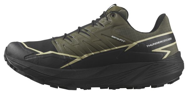 Salomon Thundercross Gore-Tex Khaki/Zwart Trailschoenen