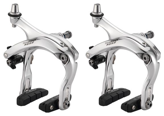 Paire d'Étriers de Frein Dual-Pivot Tektro R559 Argent