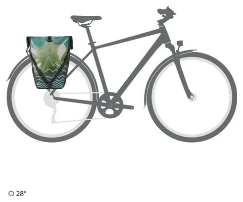 Bolsa para bicicleta Ortlieb Back-Roller Design Sierra 20L Verde Negro