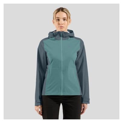 Odlo Aegis 2.5L Women's Waterproof Jacket Grey/Blue