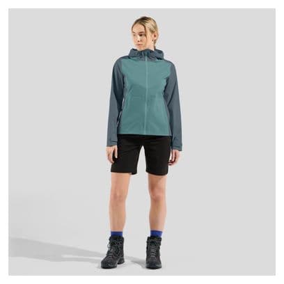 Odlo Aegis 2.5L Waterproof Jacket Women Grau/Blau