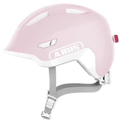 Casque Enfant Abus Smiley 3.0 ACE LED Rose Clair PURE