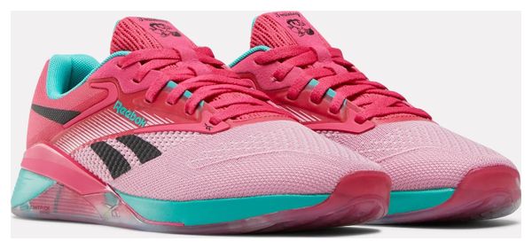 Reebok Nano X4 Pink/Blue Women's Cross Training Shoes