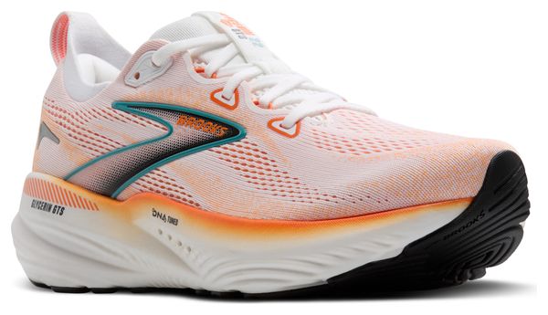 Chaussures Running Brooks Glycerin GTS 22 Blanc/Orange Homme