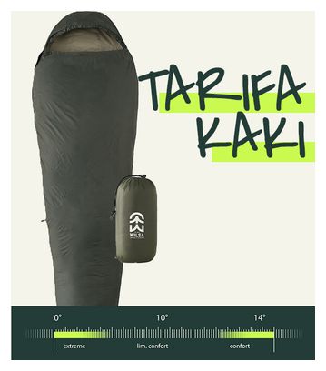 Sac de Couchage Light Trail 600 Tarifa Kaki