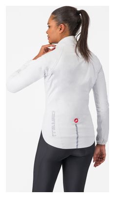 Giacca impermeabile da donna Castelli Emergency 3 bianca