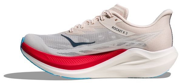 Scarpe da corsa Hoka Rocket X 3 Bianco/Rosso Unisex
