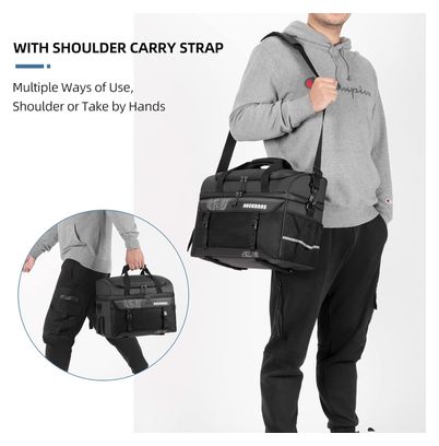 Sacoche de porte-bagages arrière isotherme pour vélo 11 L
