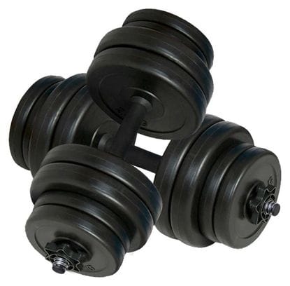 Haltères 2 x 15 kg fitness musculation 02_0000754