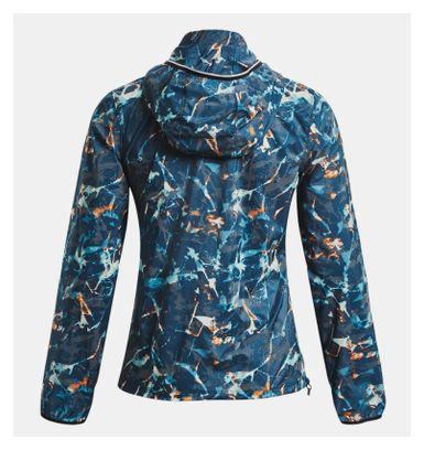 Under Armour Storm OutRun Cold Windbreaker Jacket Blue Women's