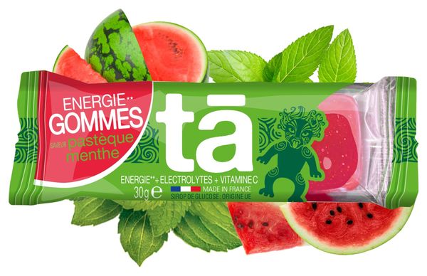 Tā Energy Energy Gums (3 Gums) Watermeloen/Mint