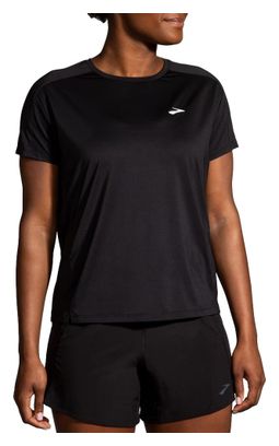 Camiseta de manga corta Brooks Sprint Free 2.0 para mujer Negra