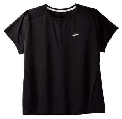 Camiseta de manga corta Brooks Sprint Free 2.0 para mujer Negra