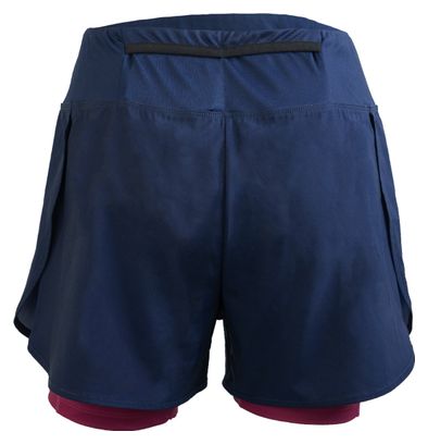 Oxsitis Origin Damen 2-in-1 Shorts Blau/Violett