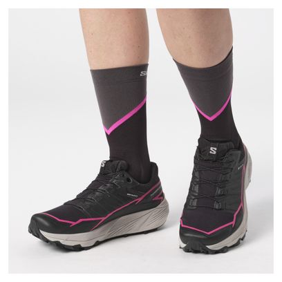 Chaussures de Trail Femme Salomon Thundercross Gore-Tex Noir/Rose