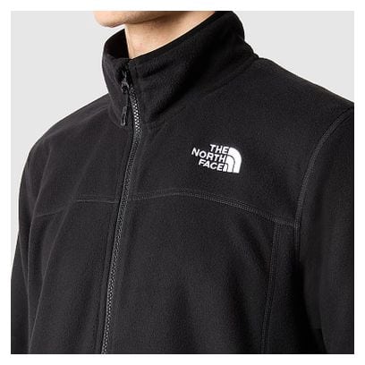 The North Face 100 Glacier Full Zip Fleecejacke Schwarz