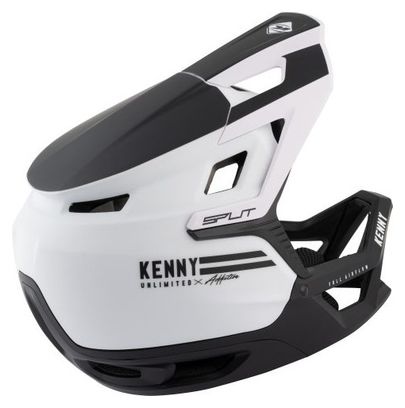 Casco Integral Kenny Split Blanco / Negro