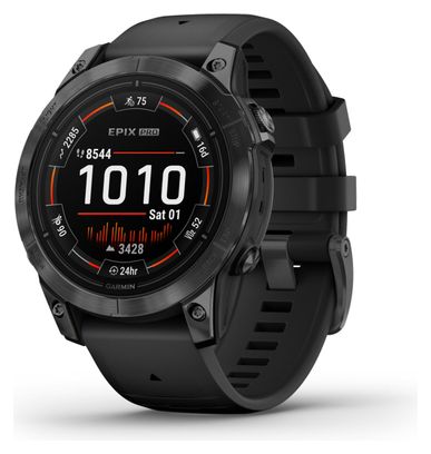 Garmin epix Pro (Gen 2) Standard Edition 47 mm Sportuhr Grau Slate Schwarz