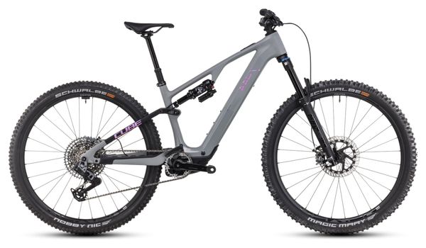 Cube AMS Hybrid One44 C:68X TM 400X Elektrische Volledig geveerde MTB Sram GX Eagle AXS 12S 400 Wh 29'' Swamp Grey Green 2024