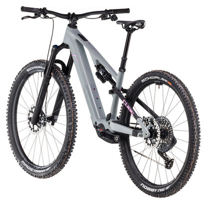 Cube AMS Hybrid One44 C:68X TM 400X Elektrische Volledig geveerde MTB Sram GX Eagle AXS 12S 400 Wh 29'' Swamp Grey Green 2024