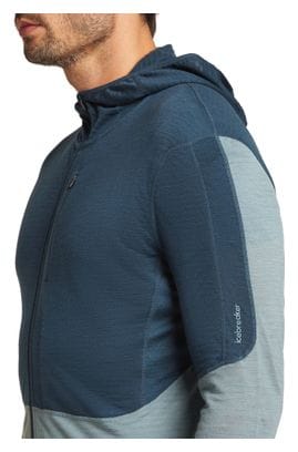 Icebreaker Merino 200 Realfleece Descender Fleecejacke Blau