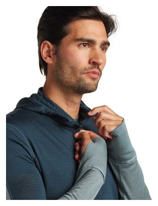 Icebreaker Merino 200 Realfleece Descender Fleecejacke Blau