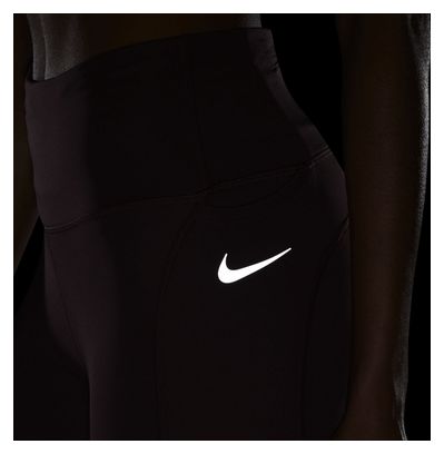 Collant 3/4 Nike Fast Rouge Femme