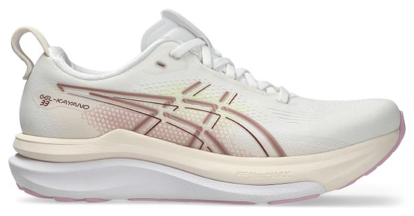Asics Gel-Kayano 33 Women's Running Shoes - White/Pink