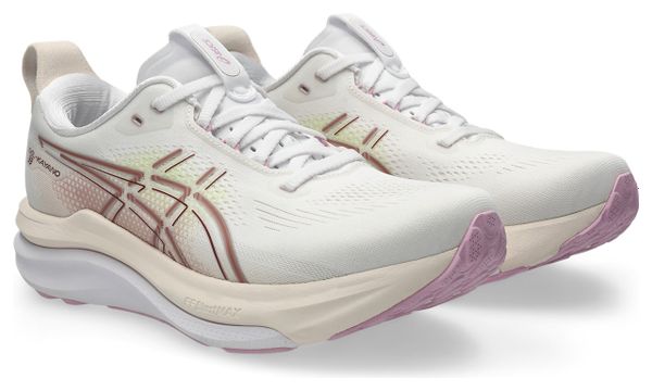 Asics Gel-Kayano 33 Women's Running Shoes - White/Pink