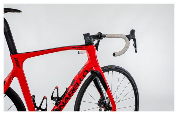 Producto renovado - Bicicleta de carretera Pinarello Prince FX T900 Shimano Ultégra DI2 12V Rojo brillante 2022