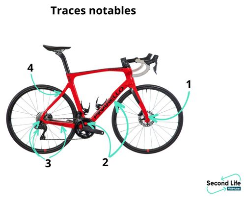 Gereviseerd product - Racefiets Pinarello Prince FX T900 Shimano Ultégra DI2 12V Helderrood 2022