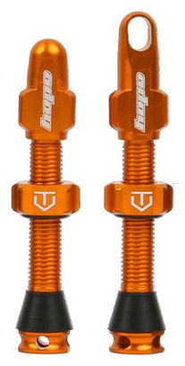 Paire de Valves Tubeless Hope Orange