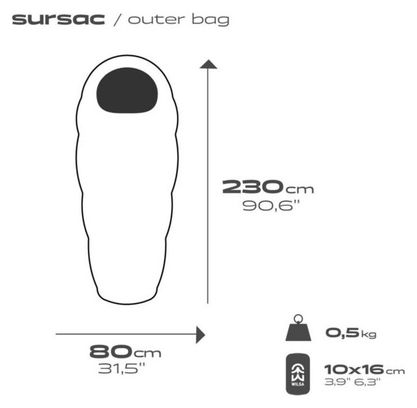 Sursac imperméable Vert