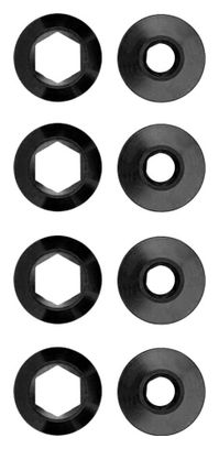 Kit de 4 tornillos Alugear 6,5mm Negro