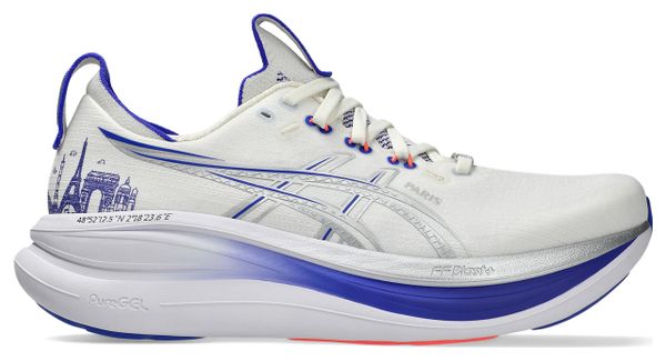 Scarpe da corsa Asics Gel-Nimbus 28 Paris Bianco/Argento/Blu Unisex