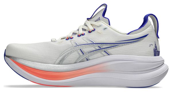 Scarpe da corsa Asics Gel-Nimbus 28 Paris Bianco/Argento/Blu Unisex