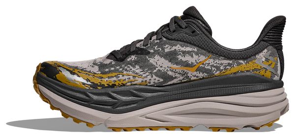 Hoka Stinson 7 Trail Shoes Black/Gray/Orange Men's