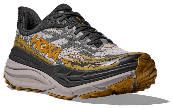 Hoka Stinson 7 Trail Shoes Black/Gray/Orange Men's